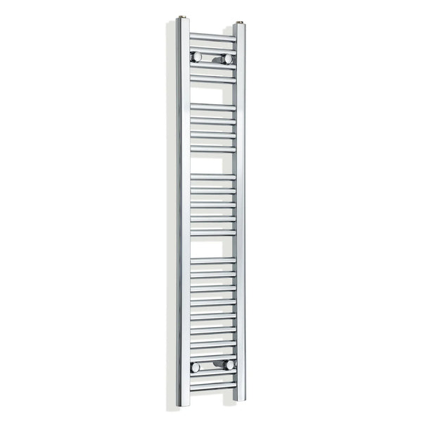 350mm wide 1200mm high polished chrome radiator body reference on a white background