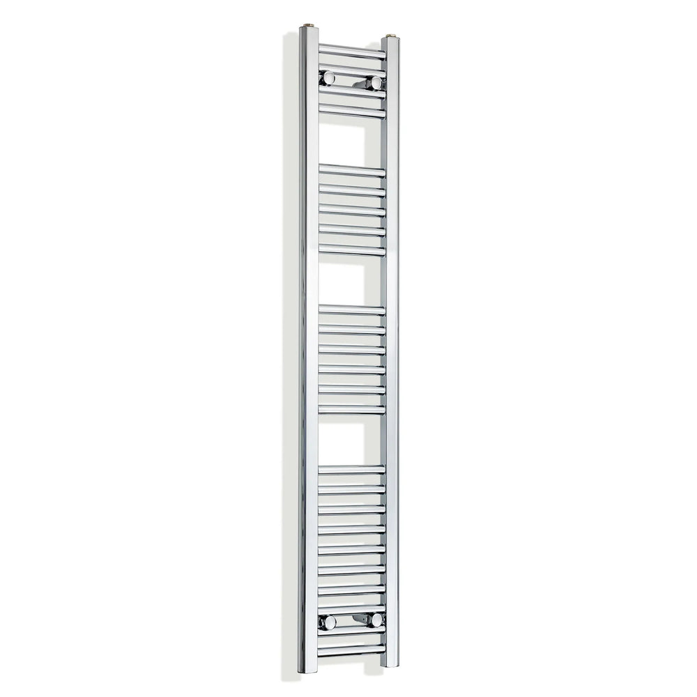 350mm wide 1400mm high polished chrome radiator body reference on a white background