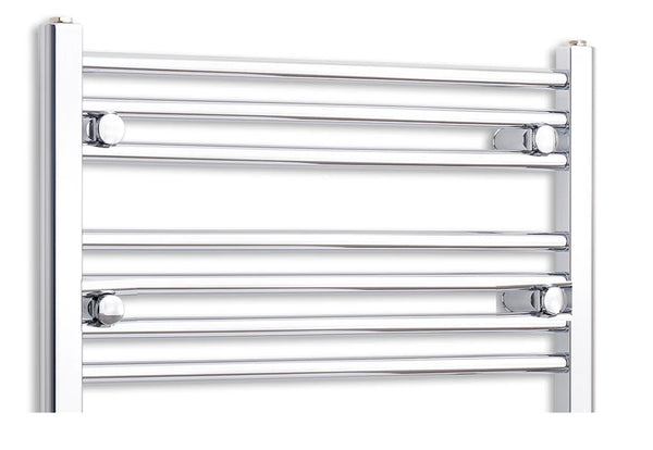 550mm wide 400mm high polished chrome radiator body reference on a white background