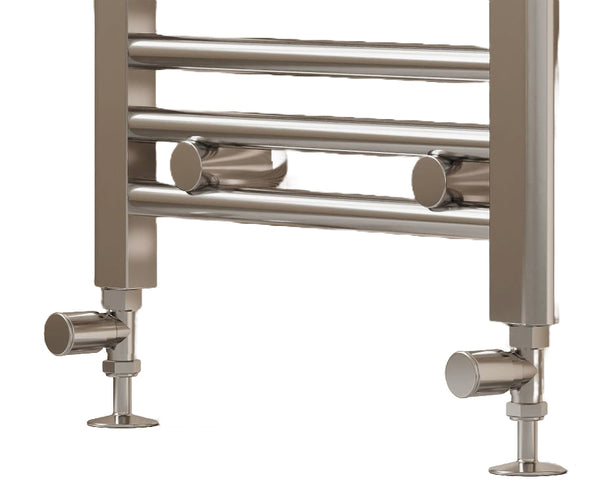 650mm wide 400mm high polished chrome radiator body reference on a white background