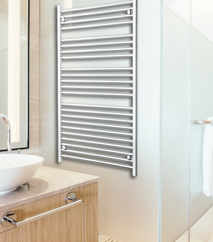750mm Wide Chrome Towel Radiators