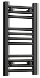 250mm wide black towel radiator