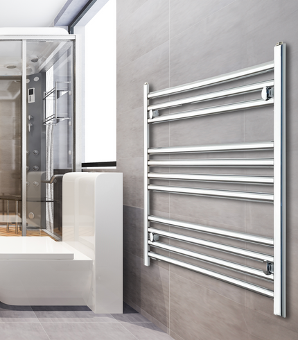 1000mm Wide Chrome Towel Radiator