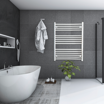 450mm Wide Chrome Electric Towel Radiators