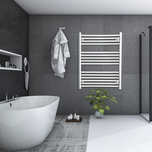 450mm Wide Chrome Towel Radiators