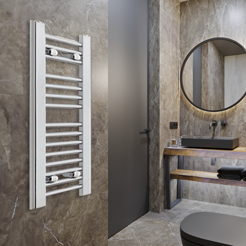250mm Wide Chrome Electric Towel Radiators
