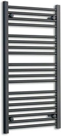 Matt black radiator body reference on a white background
