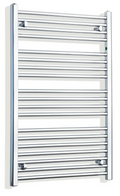 800mm wide 1000mm high polished chrome radiator body reference on a white background