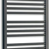 750mm Wide 1000mm High Black Heated Towel Rail Radiator