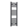 200mm Wide 1000mm High Black Heated Towel Rail Radiator