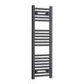 Matt black radiator body reference on a white background