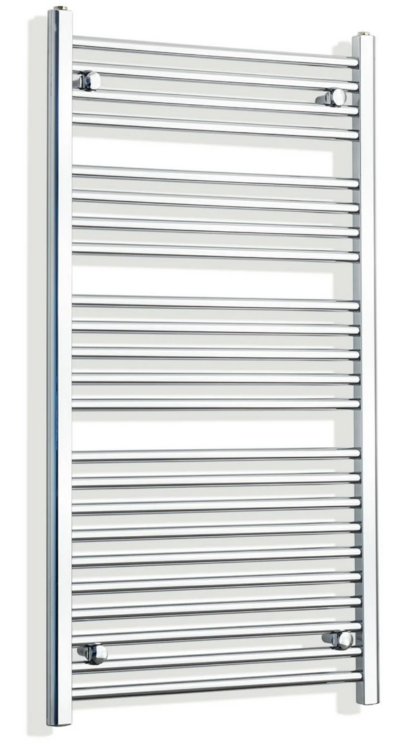 800mm wide 1200mm high polished chrome radiator body reference on a white background