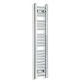 350mm wide 1200mm high polished chrome radiator body reference on a white background