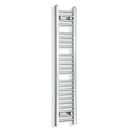 350mm wide 1200mm high polished chrome radiator body reference on a white background