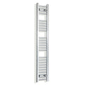 350mm wide 1400mm high polished chrome radiator body reference on a white background
