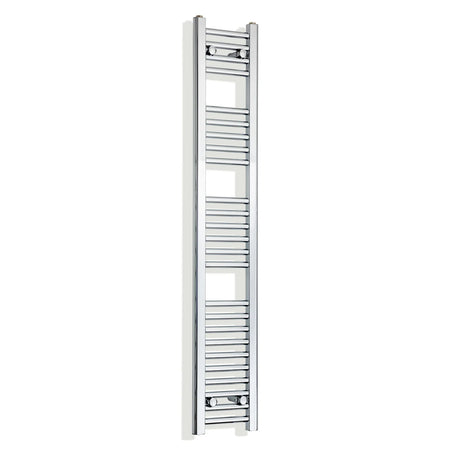 350mm wide 1400mm high polished chrome radiator body reference on a white background