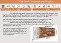 3D red brick effect polystyrene wall panel technical specifications