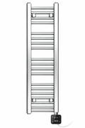 200mm wide 1000mm high chrome electric towel radiator with digital heating element