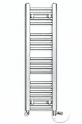 200mm wide 1000mm high chrome dual fuel towel radiator with standard heating element