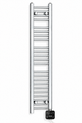 200mm wide 1200mm high chrome electric towel radiator with digital heating element