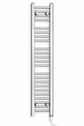 200mm wide 1200mm high chrome electric towel radiator with standard heating element