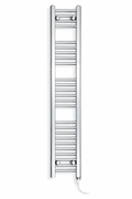 200mm wide 1400mm high chrome towel radiator with standard heating kit