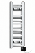 200mm Wide 800mm High Flat Chrome Electric Towel Radiator — digital
