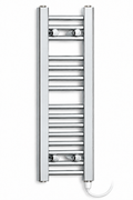200mm Wide 800mm High Flat Chrome Electric Towel Radiator — standard