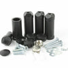 200mm Wide 1000mm High Black Heated Towel Rail Radiator