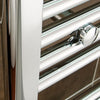 200mm Wide 1000mm High Chrome Flat Heated Towel Rail Radiator