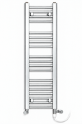 300mm wide 1000mm high chrome electric towel radiator – dual standard heating kit