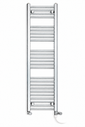 300mm wide 1400mm high chrome electric towel radiator – dual standard heating kit
