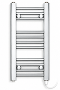 300mm wide 600mm high chrome electric towel radiator – standard heating kit