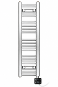 350mm wide 1000mm high chrome electric towel radiator – digital heating kit
