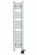 350mm wide 1200mm high chrome electric towel radiator – dual digital heating kit
