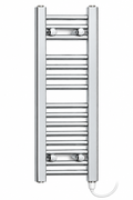 350mm wide 800mm high chrome electric towel radiator – standard heating kit