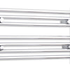 550mm Wide 400mm High Flat Chrome Heated Towel Rail Radiator