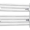 550mm Wide 400mm High Flat Chrome Heated Towel Rail Radiator