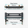 400mm Wide 800mm High Black Heated Towel Rail Radiator