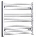 1000mm wide 600mm high polished chrome radiator body reference on a white background