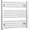 550mm wide 800mm High Flat Chrome Heated Towel Rail Radiator