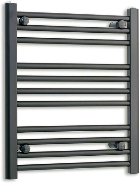 Matt black radiator body reference on a white background