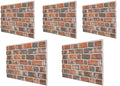 Red Brick 3D Wall Panels – 5 Pack