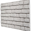 3D Wall Panel 5 Pack 2.5 sq.m. 26.91 sq.ft- Floor-to-Ceiling Polystyrene Panel Stone Look for Kitchen, Bathroom, Balcony, Bedroom, Living Room, Kitchen Back Wall and Patio 5 panels (White