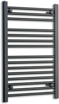 Matt black radiator body reference on a white background