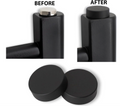 Before and After Radiator Cover Cap Installation Comparison