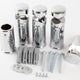 Brackets for Heated Towel Rail Radiators Set of Universal Fit Flat Or Curved Chrome