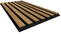Walnut wood slat acoustic panels for noise reduction