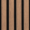 Natural Wood Acoustic Wall Panel Soundproof Floor-to-Ceiling Slatted Sound Absorbing 6 x 580mm x 290mm Panels - 1 sq.m. 10.77 sq.ft walnut