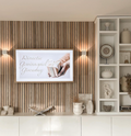 Walnut acoustic wall panels for improved sound control